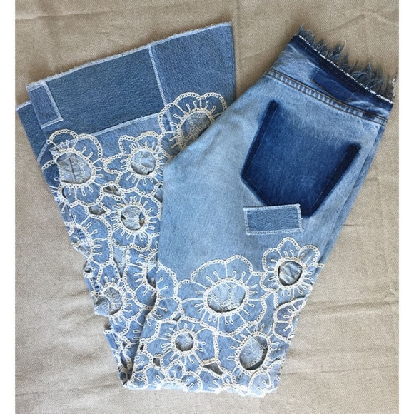 Vintage French Mid Rise Festival Jeans - Picture 2 of 5